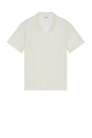 Meandering Lace Short Sleeve Shirt | FWRD 