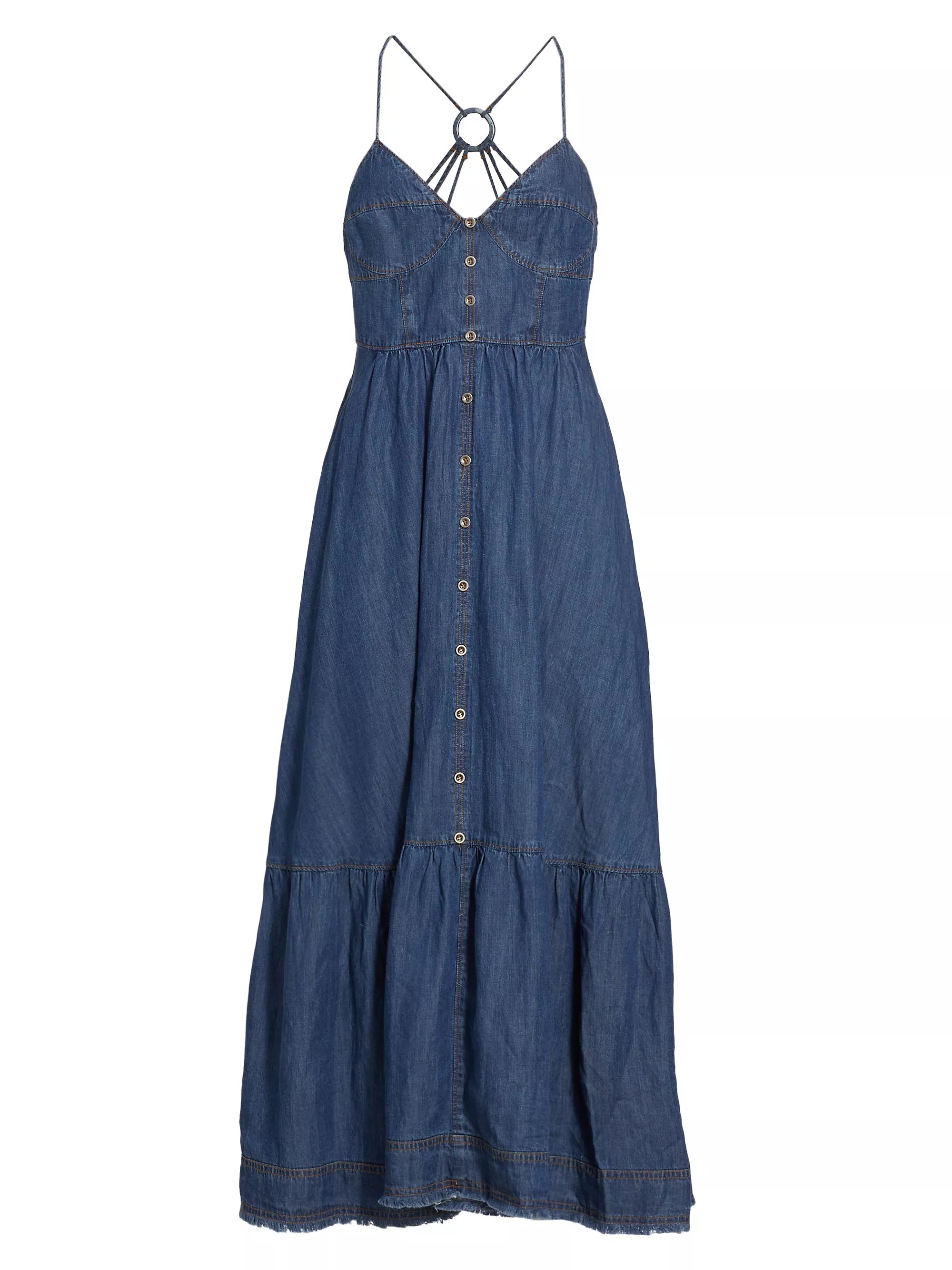 Sere Denim Midi-Dress | Saks Fifth Avenue