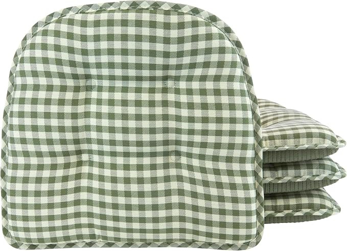 Klear Vu Omega Non-Slip Chair Cushions, Assembled in USA, U-Shaped Skid-Proof Seat Pads for Dinin... | Amazon (US)