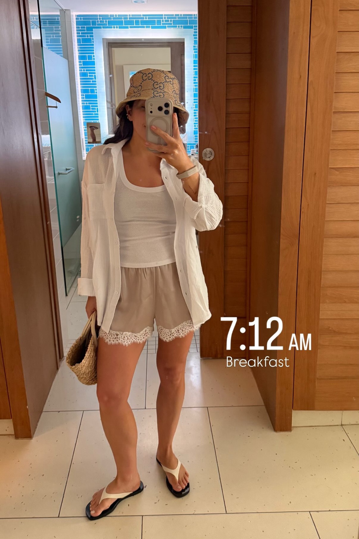 Breakfast outfit this morning 
Shorts are size small 
Tank is S 
shirt is ardene. Linked similar 

#LTKpetite #LTKcanada