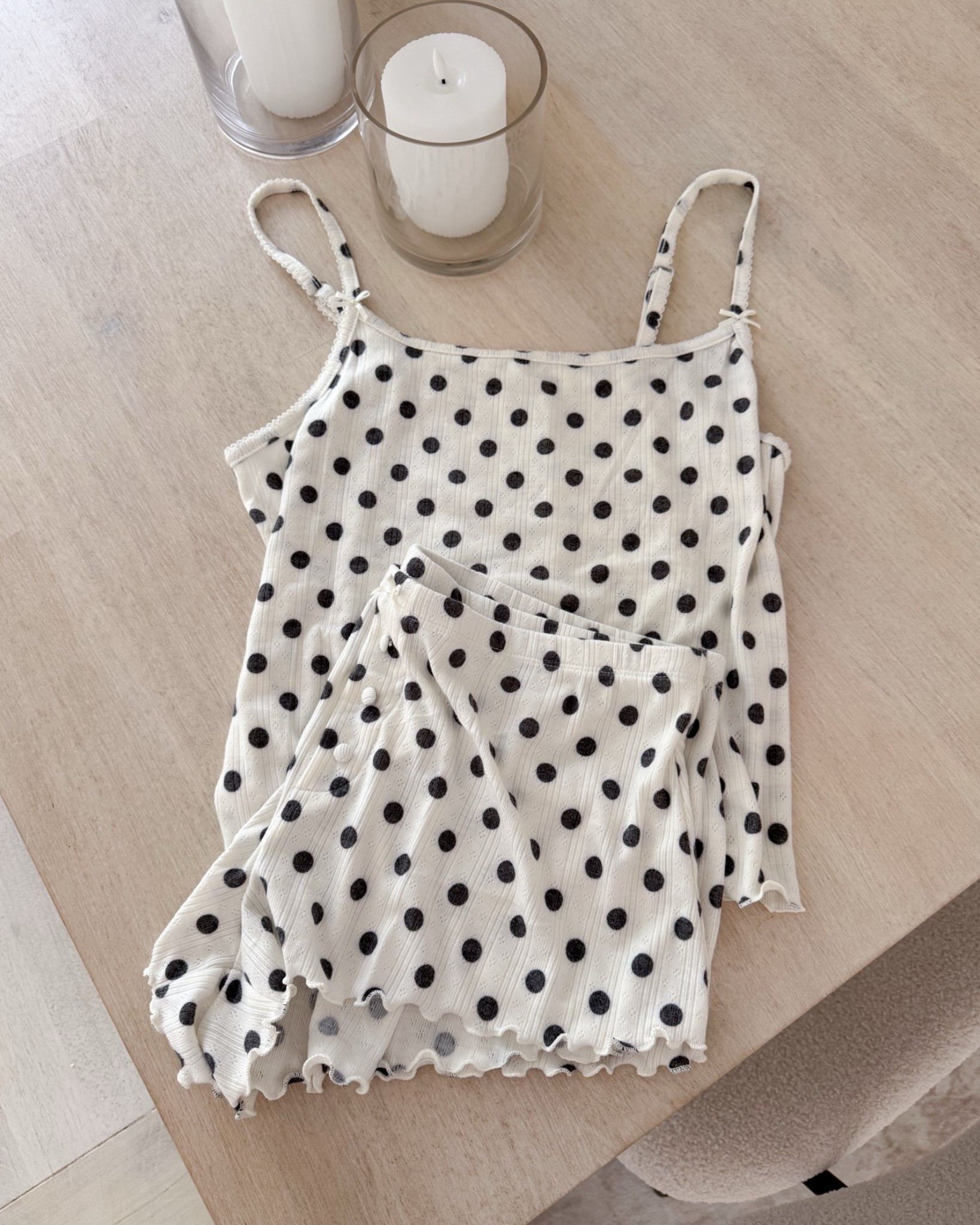 The cutest polka dot pj set! The set is so cozy and adorable. I got a size large! 🤍

New arrivals, target fashion, bows, ruffles, pajamas, wild fable, feminine, trending, summer set, fancythingsblog

#LTKootd #LTKgrwm #LTKdayinmylife
