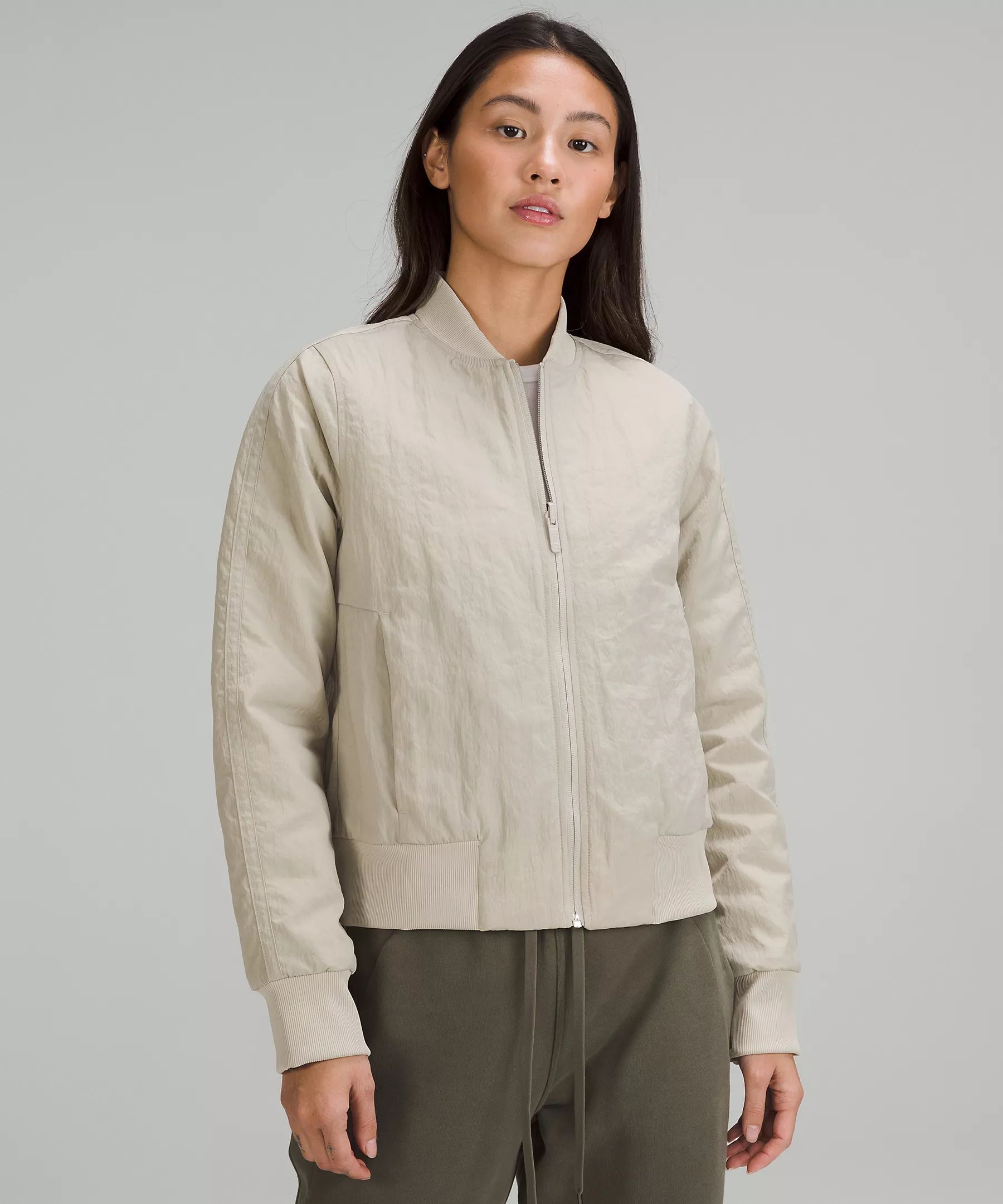 Non-Stop Bomber Jacket Textured *Online Only | Women's Coats & Jackets | lululemon | Lululemon (US)