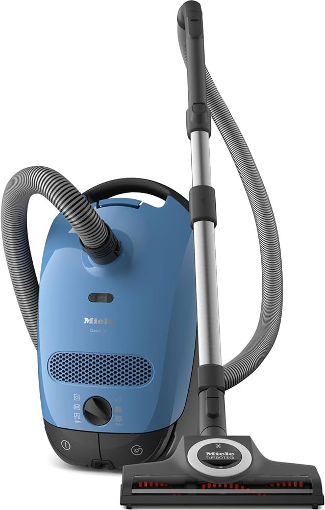 Miele Classic C1 Turbo Team Bagged Canister Vacuum, Tech Blue - Portable, Household | Amazon (US)