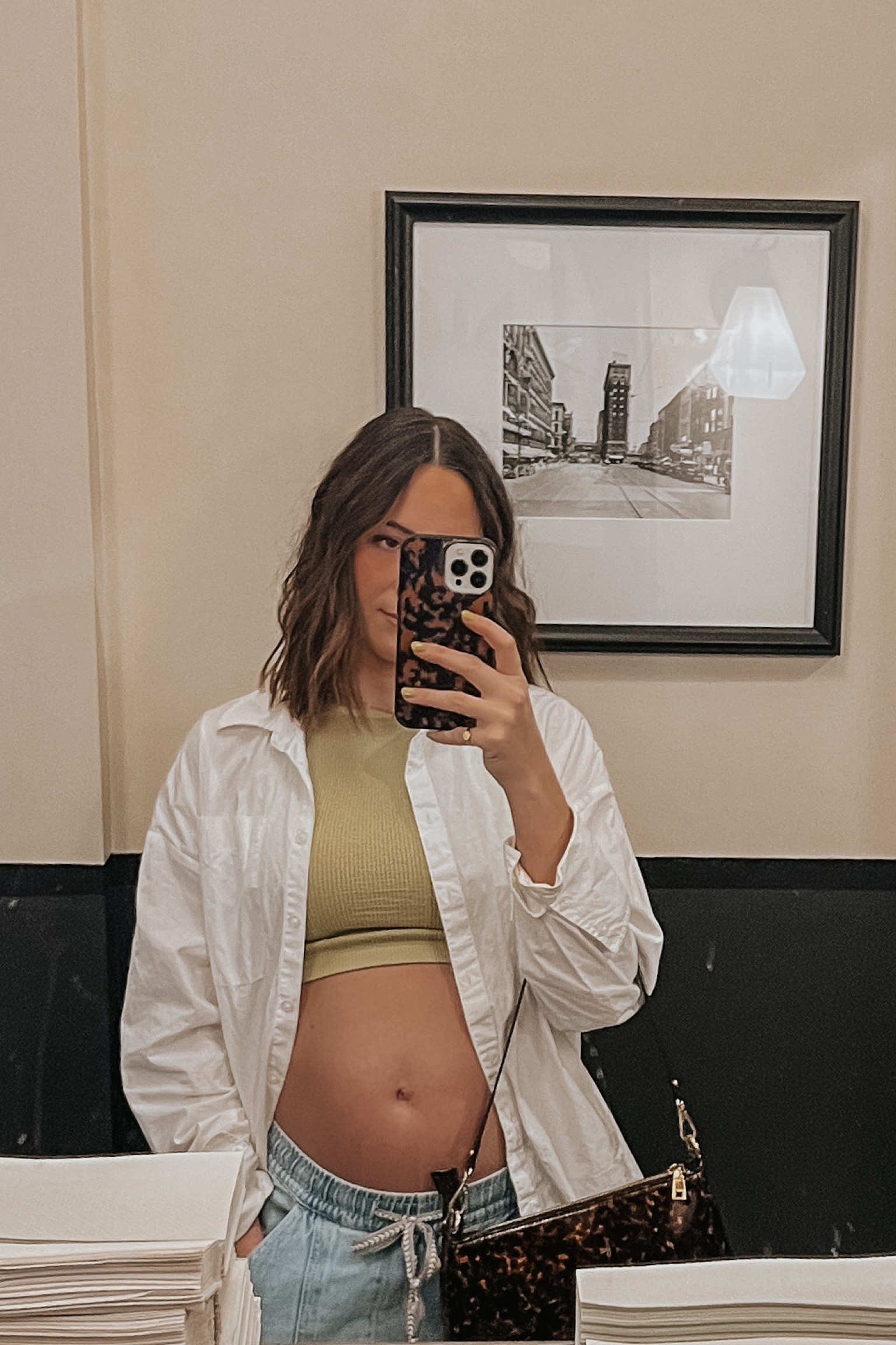 love these pull on jeans! they sit perfectly under the bump and since they're not maternity can wear them again after baby arrives.

#LTKFind #LTKbump #LTKstyletip
