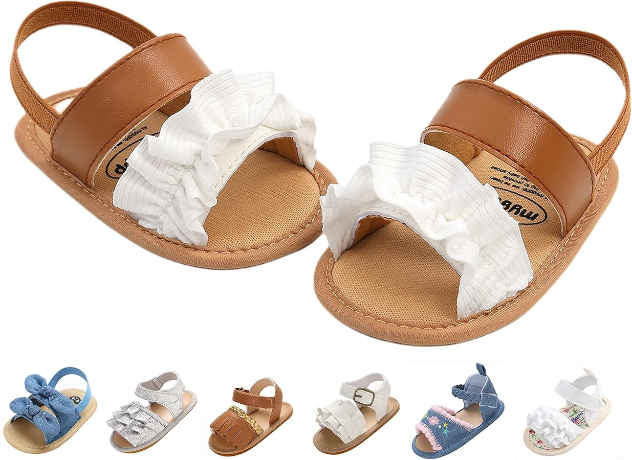 Baby Girls Sandals Summer Shoes Outdoor First Walker Toddler Girls Shoes for Summer | Amazon (US)