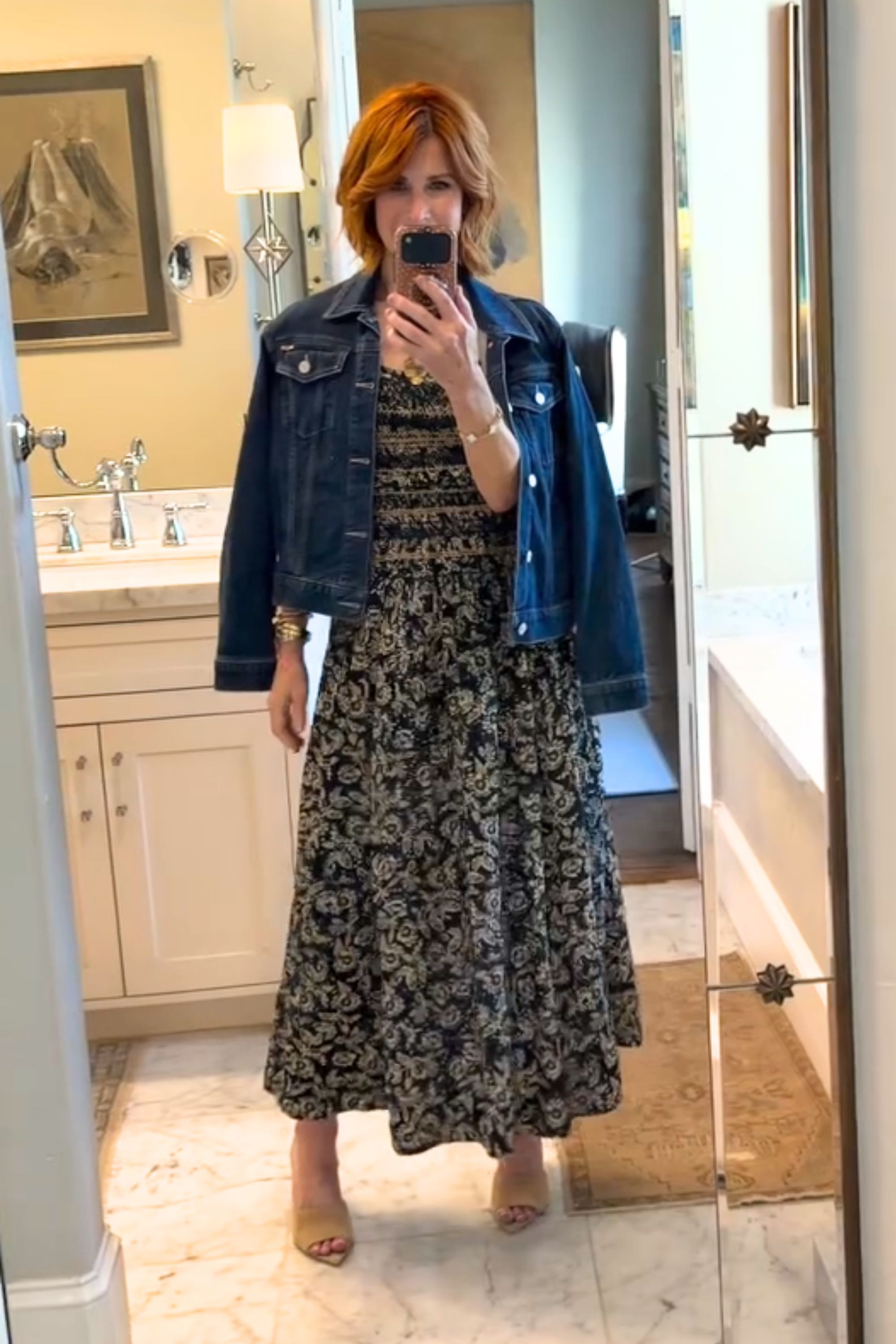 The cutest Spring dress with a darling denim jacket thrown on over top!
Wearing an XS in both! 

 

#LTKootd #LTKSeasonal #LTKOver40