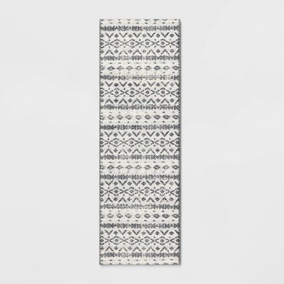 Diamond Printed Accent Aztec Rug Black - Opalhouse™ | Target