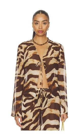 superdown Osprey Tie Top in Multi. - size XXS | Revolve Clothing (Global)