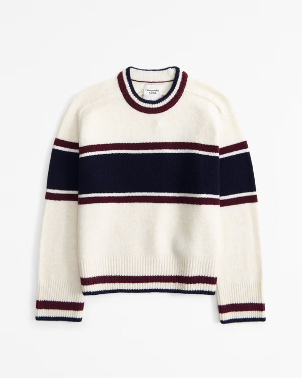 Women's The A&F Madeline Crew Sweater | Women's Tops | Abercrombie.com | Abercrombie & Fitch (US)