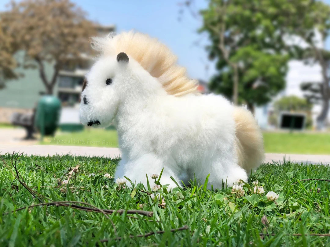 Handmade Alpaca Fur Pony Plush Gallop Into Softness & Sweet Dreams - Etsy | Etsy (US)