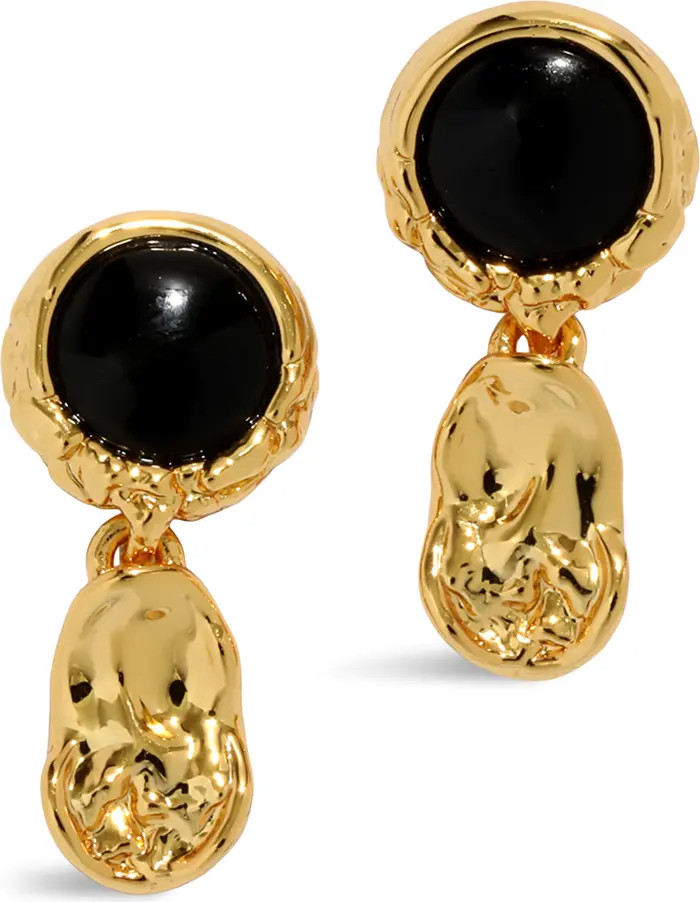 Alexis Bittar Brut Black Onyx Coin Drop Earrings | Nordstrom | Nordstrom