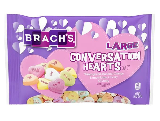 Brach's Large Conversation Hearts, 14 oz Bag | Amazon (US)