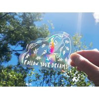 Rainbow Prism Suncatcher Sticker, Car Window Decal, ""Follow Your Dreams | Etsy (US)