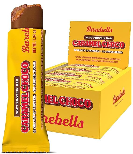 Barebells Soft Protein Bars Caramel Choco - 12 Count, 1.9oz Bars - Protein Snacks with 16g of Hig... | Amazon (US)