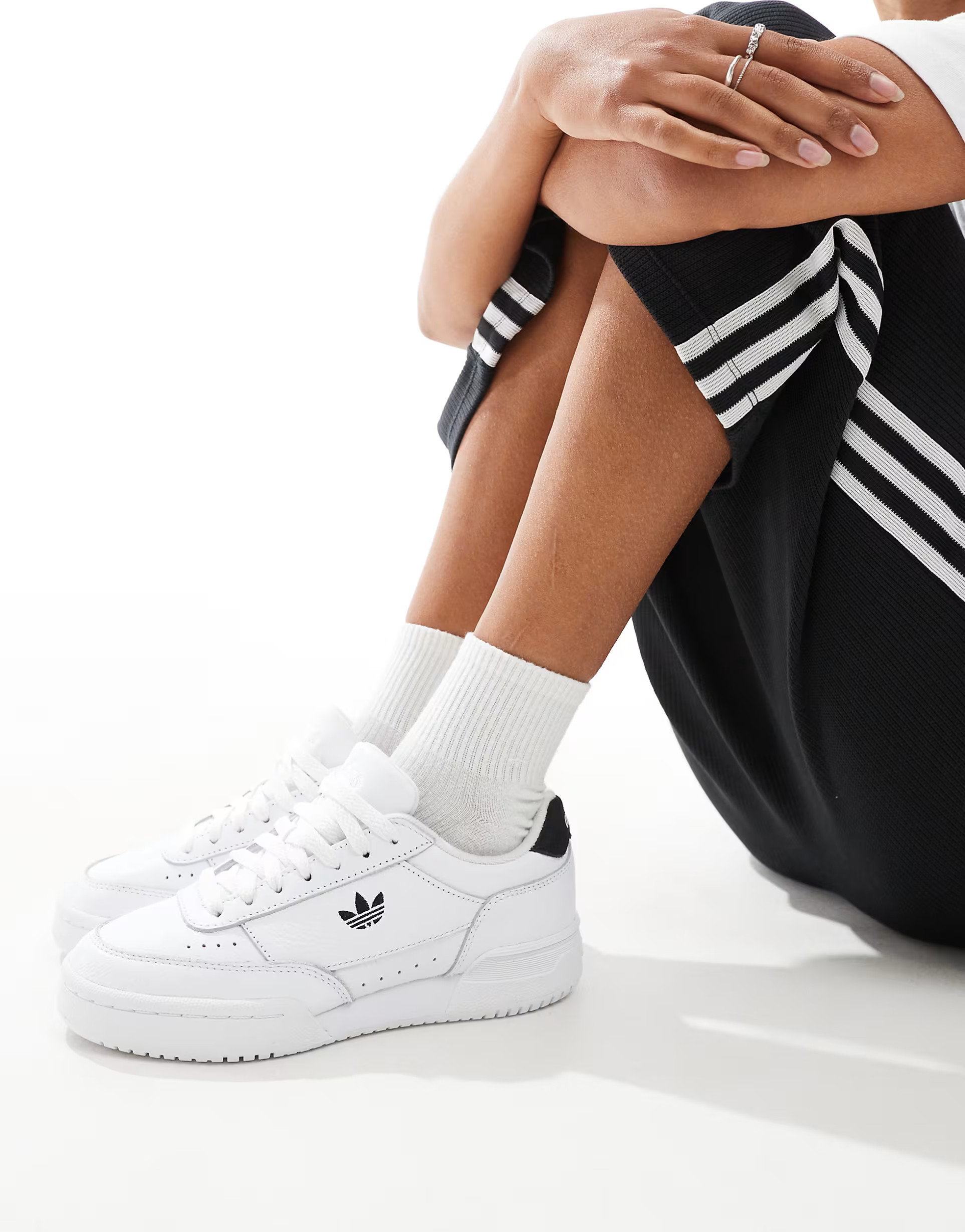 adidas Originals Court Super in white and black | ASOS (Global)