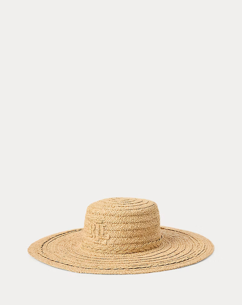 Logo Raffia Sun Hat | Ralph Lauren (UK)