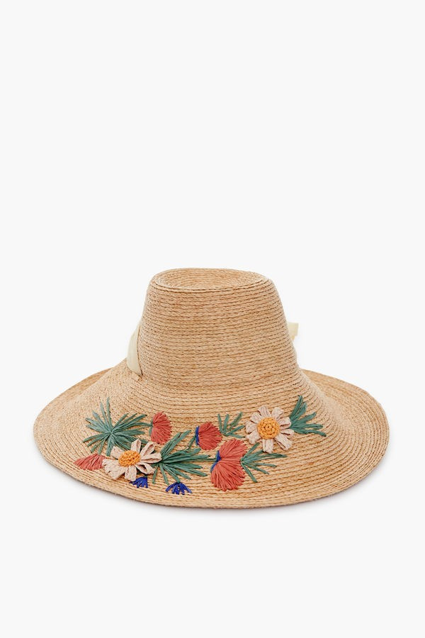 Wildflower Embroidered Straw Hat | Tuckernuck (US)