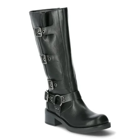Madden NYC Women’s Tall Moto Buckle Boots Sizes 6-11 | Walmart (US)