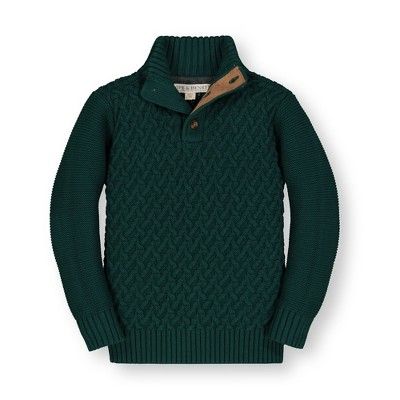 Hope & Henry Infant Regular Fit Long Sleeve V Neck Pullover Sweater - Green 18-24 Months | Target