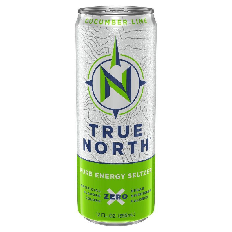 True North Cucumber Lime Energy Seltzer - 12 fl oz Cans | Target