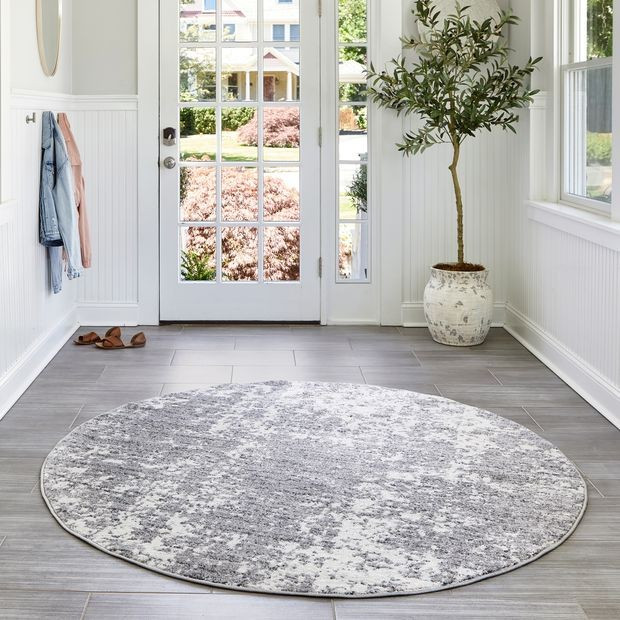 Gray Ruby Distressed Mist Area Rug | Rugs USA