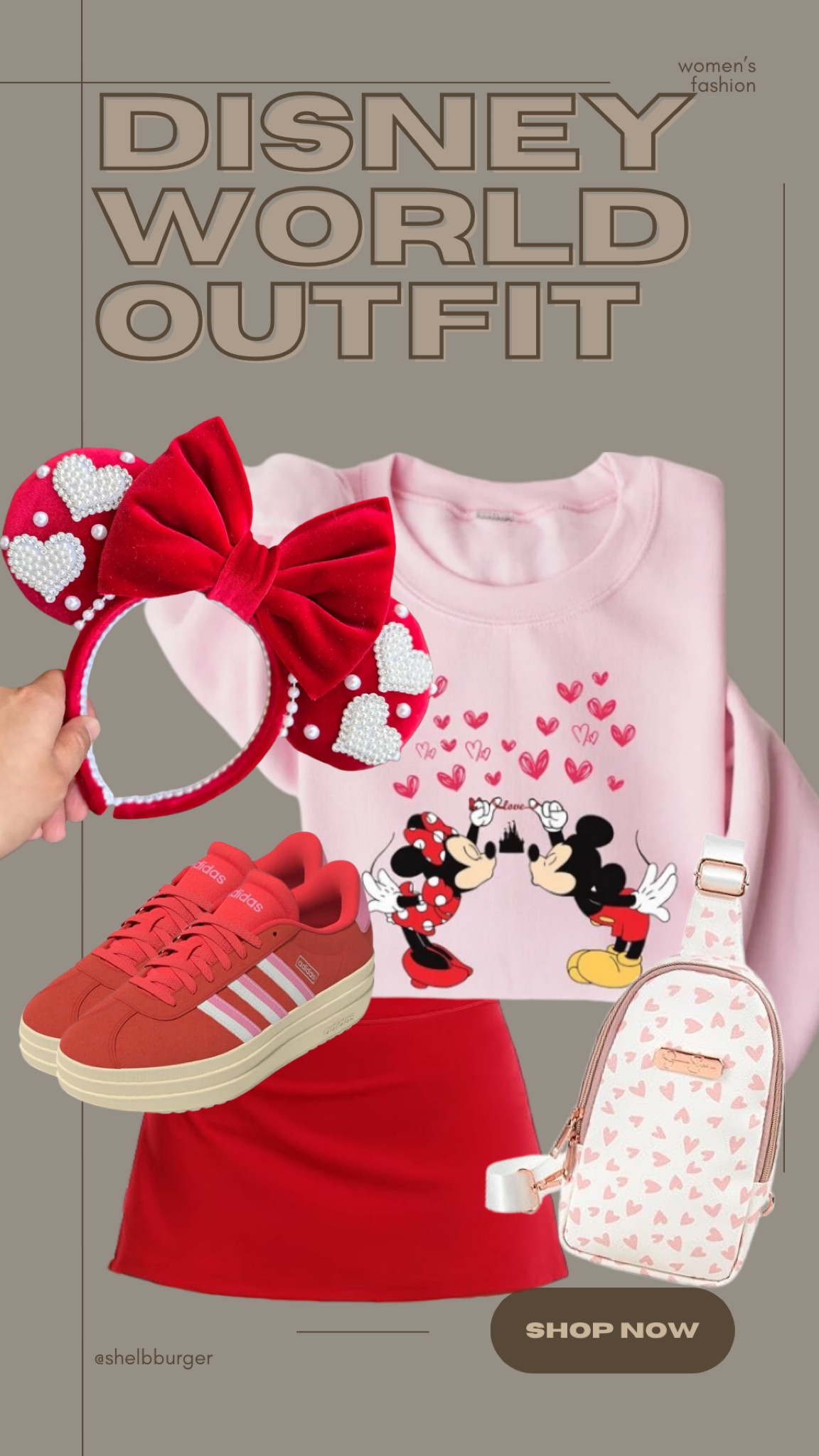 Women’s Minnie Mouse and Mickey Moiuse Valentine’s heart red and pink out for Disney World

#LTKTravel #LTKFamily #LTKSeasonal