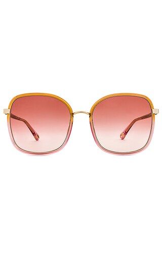 Franky Oversize Square in Shiny Transparent Honey, Transparent Pink, & Orange Gradient | Revolve Clothing (Global)