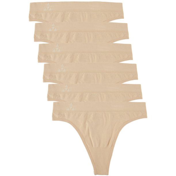 Balanced Tech Women's Seamless Thong Panties 6-Pack | Walmart (US)
