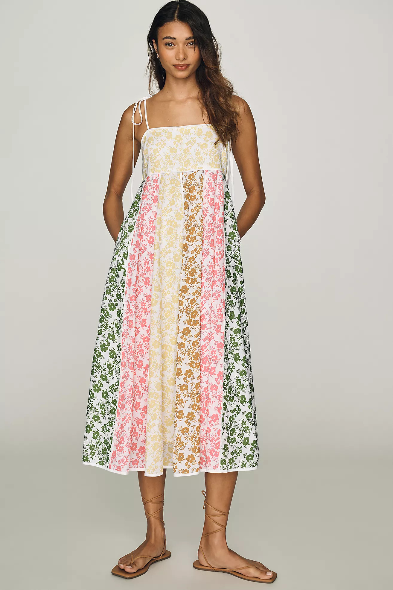 English Factory Colorblock Midi Dress | Anthropologie (US)