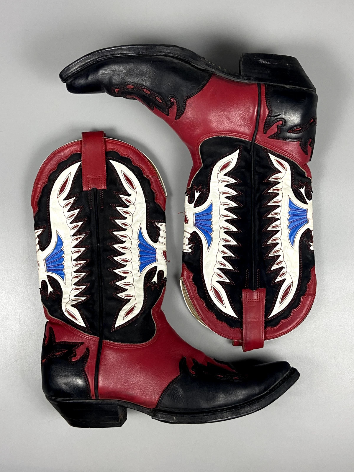 Vintage Mexico 1970's Chris Romero for route 66 cowboy boots size US 8.5 UK 8 | eBay US