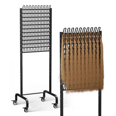 120 Pegs Braiding Hair Rack, Adjustable Hair Separator Stand With Wheels, Hair Extension Holder For Hair Stylists, Braiders, Home, Salon, Beauty Schoo | Wayfair North America