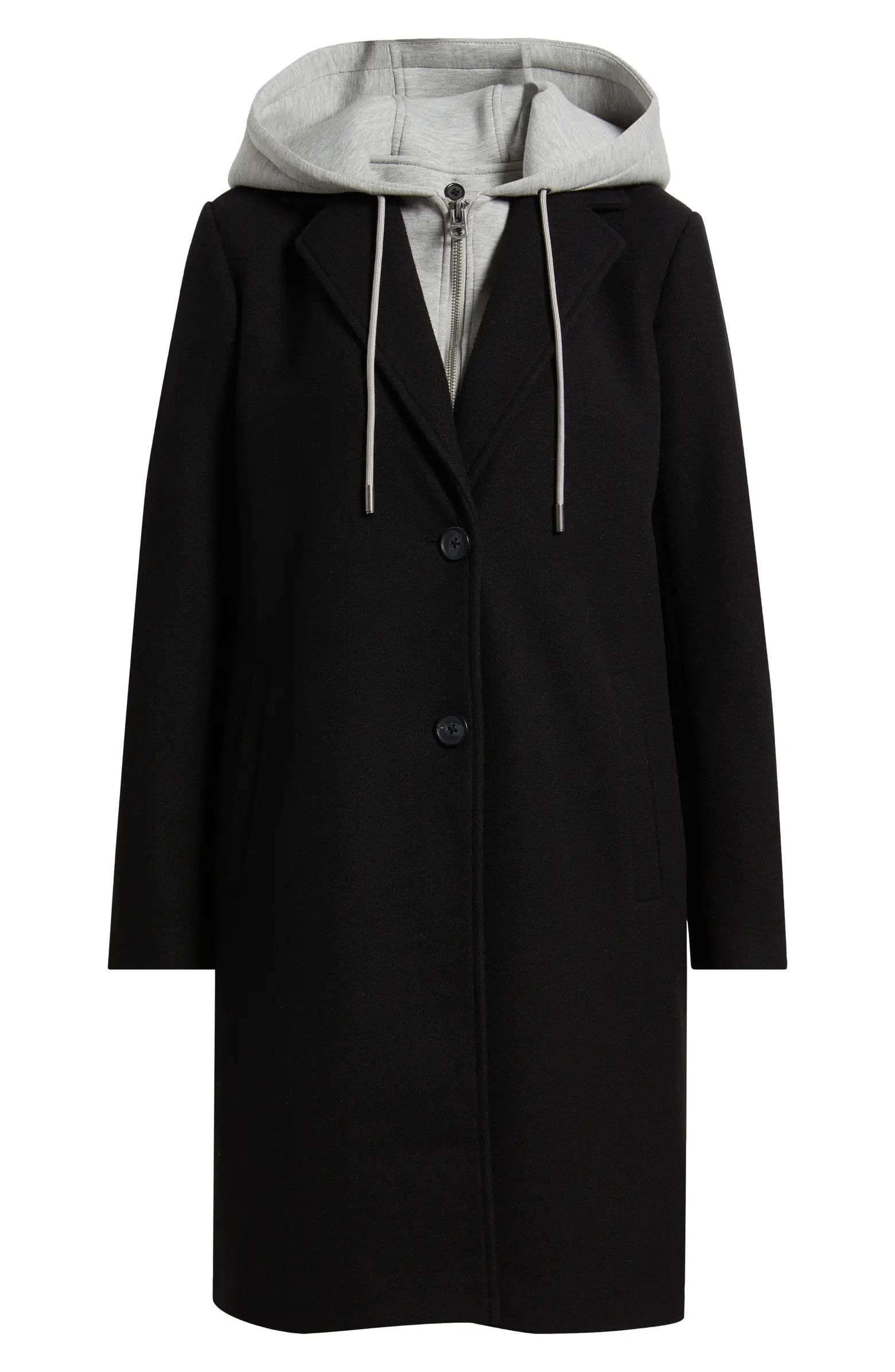 Lucky Brand Layered Hoodie Bib Coat | Nordstrom | Nordstrom