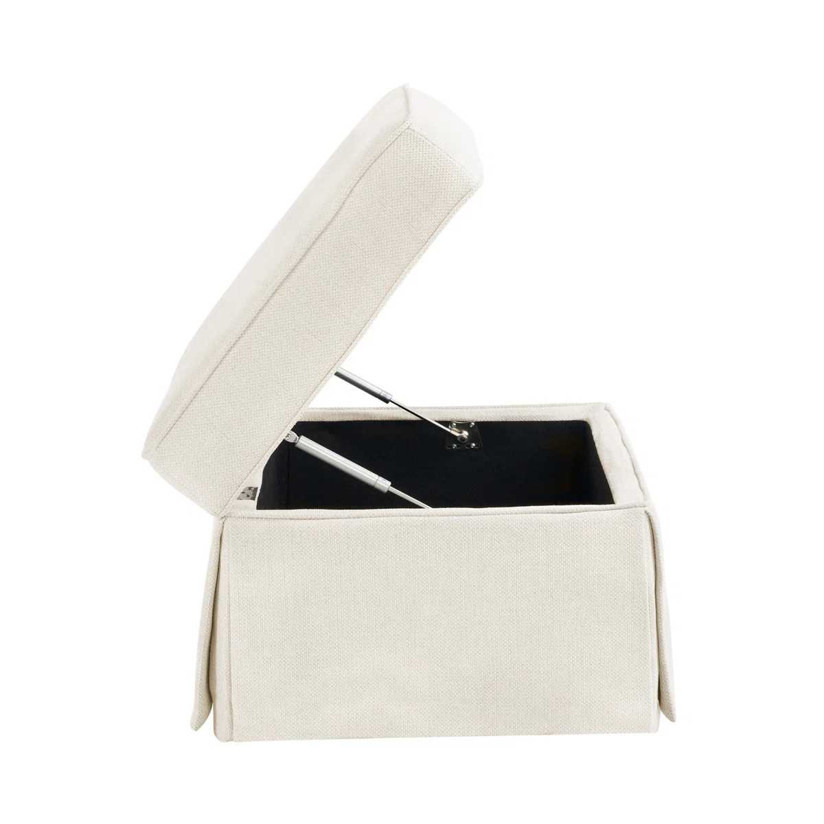 30.3'' W Skirted Upholstered Storage Ottoman | Wayfair North America