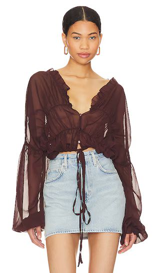 X Revolve Bali Top in Brown | Revolve Clothing (Global)