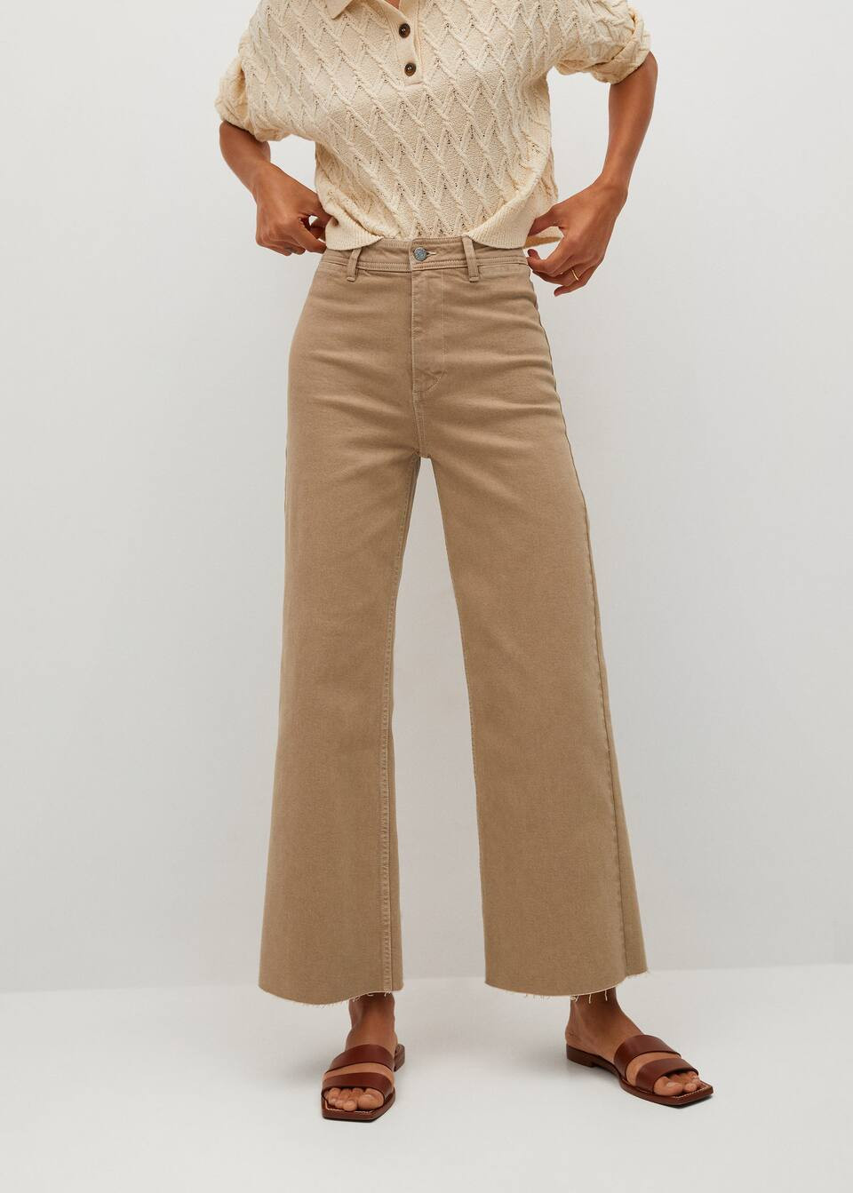 Jeans culotte high waist | MANGO (US)