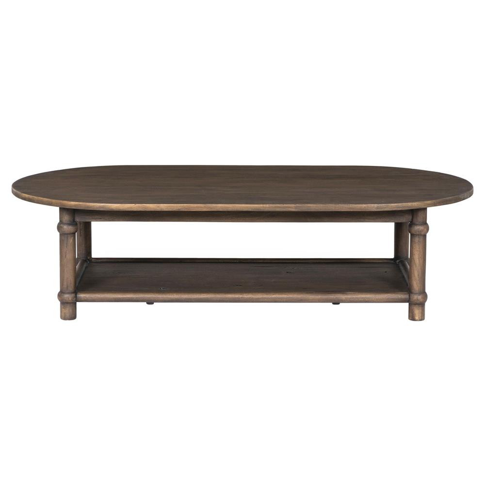 Charnes Aged Belgium Bleach Coffee Table | Kathy Kuo Home