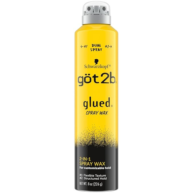 Got2b Glued Spray Wax with 2-in-1 Dual Spray Nozzle, 8 oz | Amazon (US)