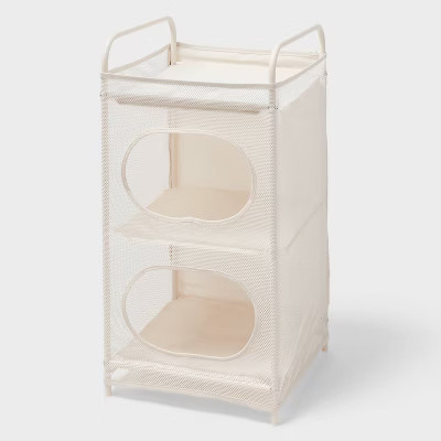 2 Tier Flexible Tower Storage Ivory - Brightroom™ | Target