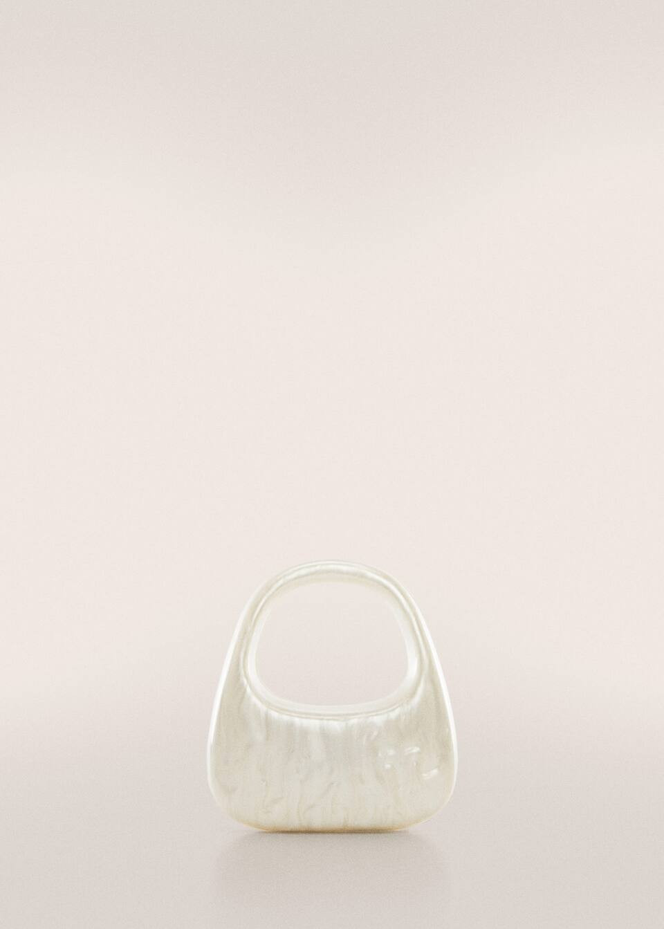 Pearl effect clutch bag -  Women | Mango United Kingdom | MANGO (UK)