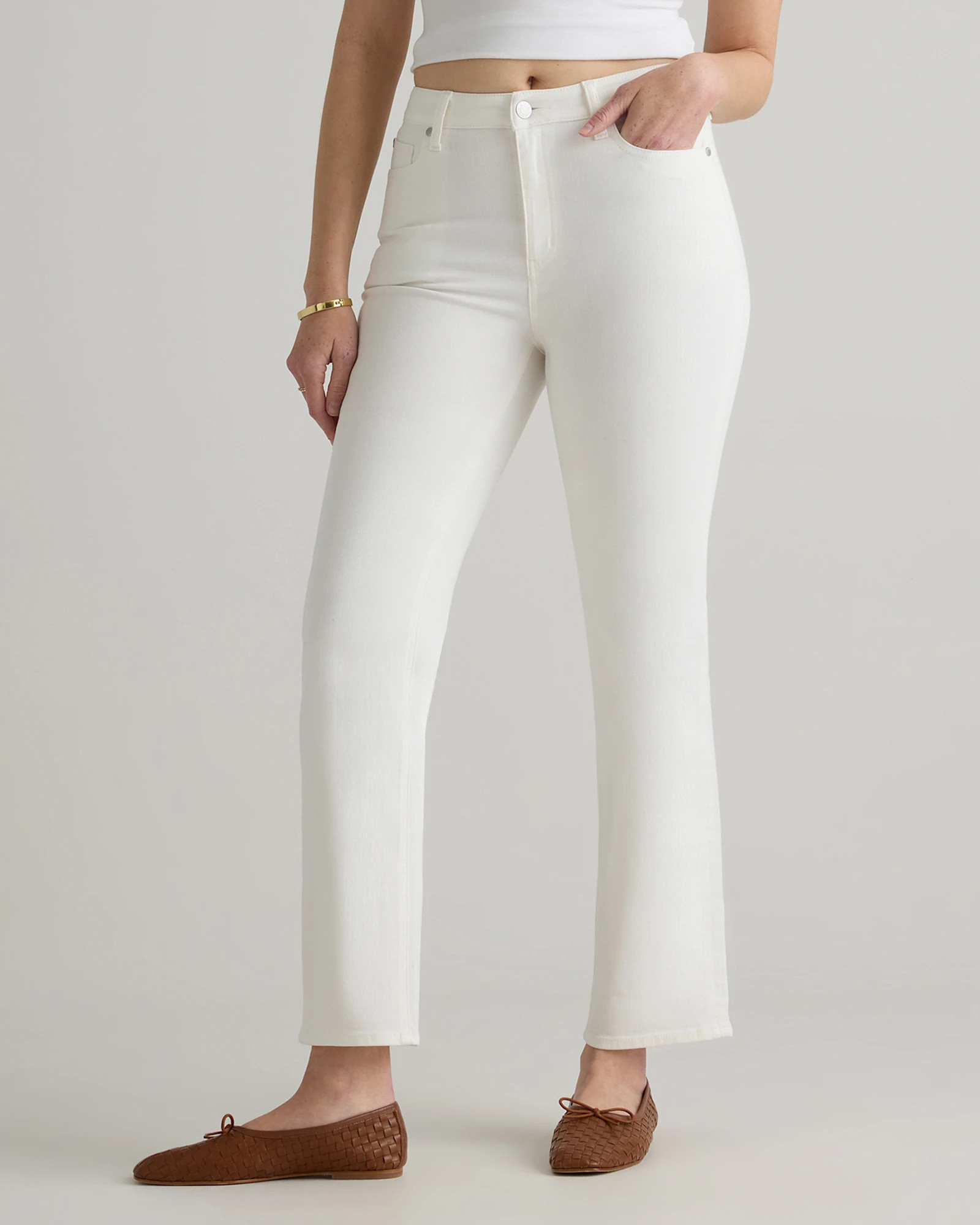 Bella Stretch Straight Jeans | Quince