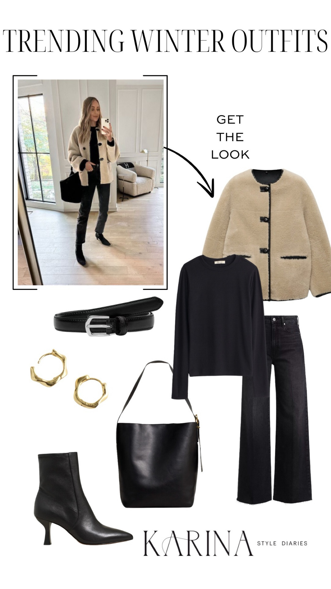 During the winter, cozy and warm picks are obviously a must, but I also look for outfits that are easy to put together. This one fits the bill! A toggle coat makes for a trendy and statement-making layer while more streamlined picks, like black jeans and a long sleeved tee, are good bases. This winter outfit would be ideal for day to night wear, and for more casual or dressy occasions. I’m also linking the tote bag that’s selling like crazy now — I personally own and love it! Oh, and lots of these picks are on sale right now, including the coat!

#LTKShoeCrush #LTKStyleTip #LTKSaleAlert