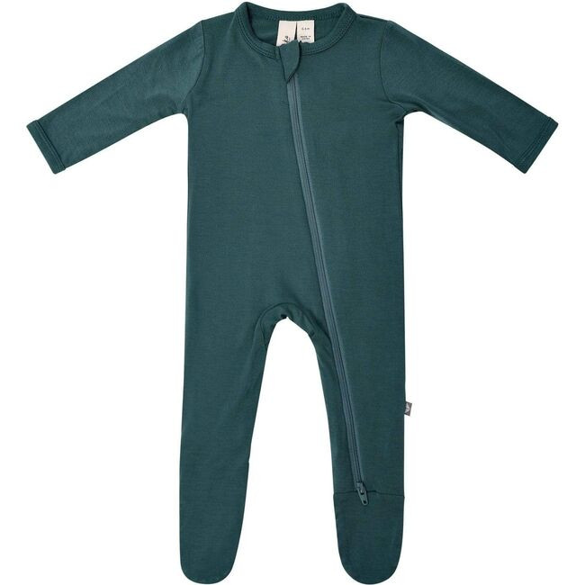 Kyte Baby | Zippered Footie, Emerald (Green, Size New Born) | Silky, Lighweight Bamboo | Maisonette | Maisonette
