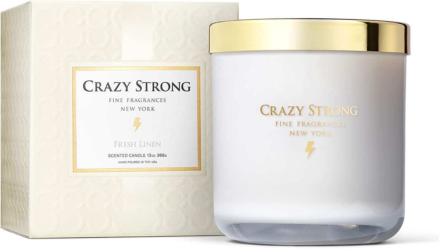 Crazy Strong Candles for Home Scented | Fresh Linen 13oz 2-Wick Scented Candle | Decorative Candl... | Amazon (US)
