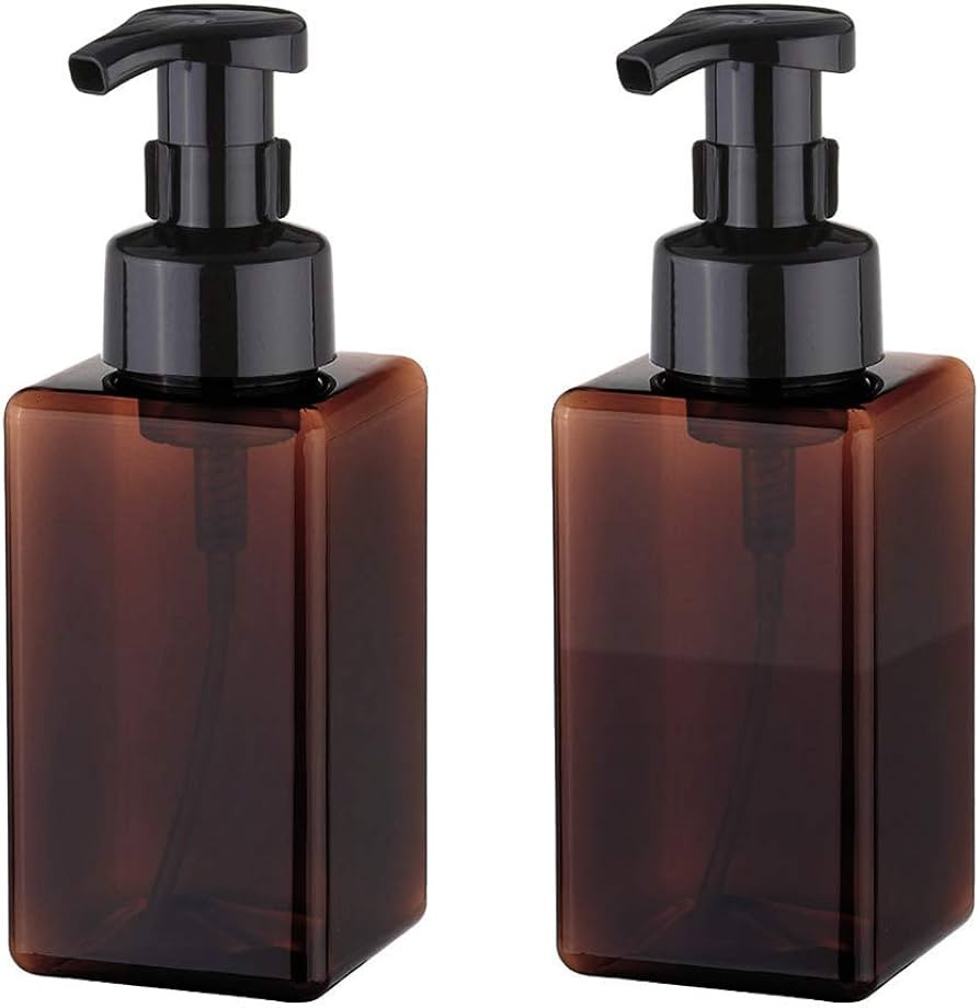 UUJOLY Foaming Soap Dispenser, 450ml (15oz) Refillable Pump Bottle Plastic for Liquid Soap, Shamp... | Amazon (US)