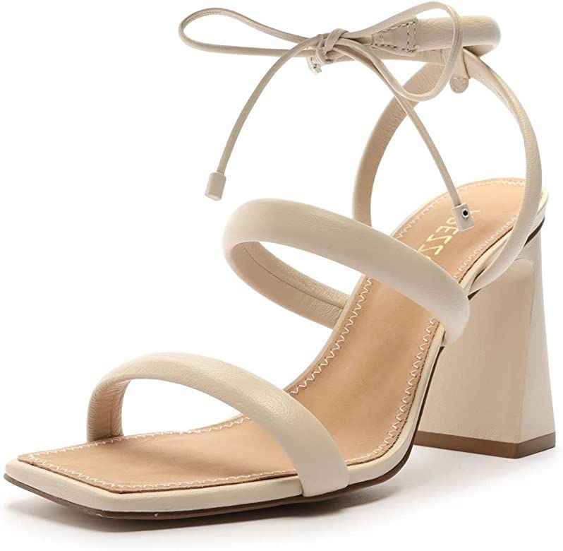 Arezzo Women's Lenny High Block Heels Sandal | Amazon (US)