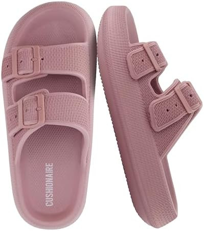 CUSHIONAIRE Fame Pillow Recovery Sandals for Women, Adjustable Double Buckle Waterproof EVA Cloud... | Amazon (US)