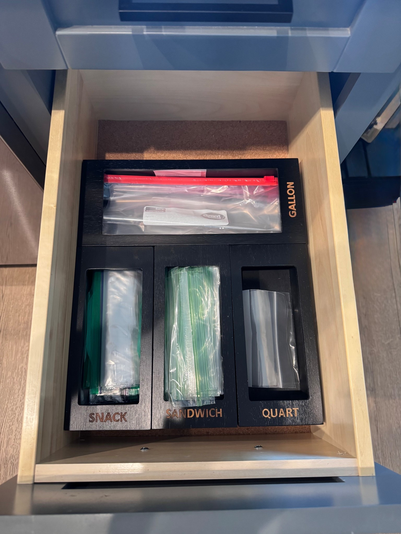 Kitchen Organization | Ziploc bag organizer | clean and simple drawers 

Organize each bamboo section to fit your drawer size 

#LTKHome #LTKU #LTKStyleTip