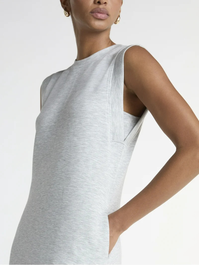 Scoop Women's and Women’s Plus Scubaknit Sleeveless Maxi Dress, Sizes XS-4X | Walmart (US)