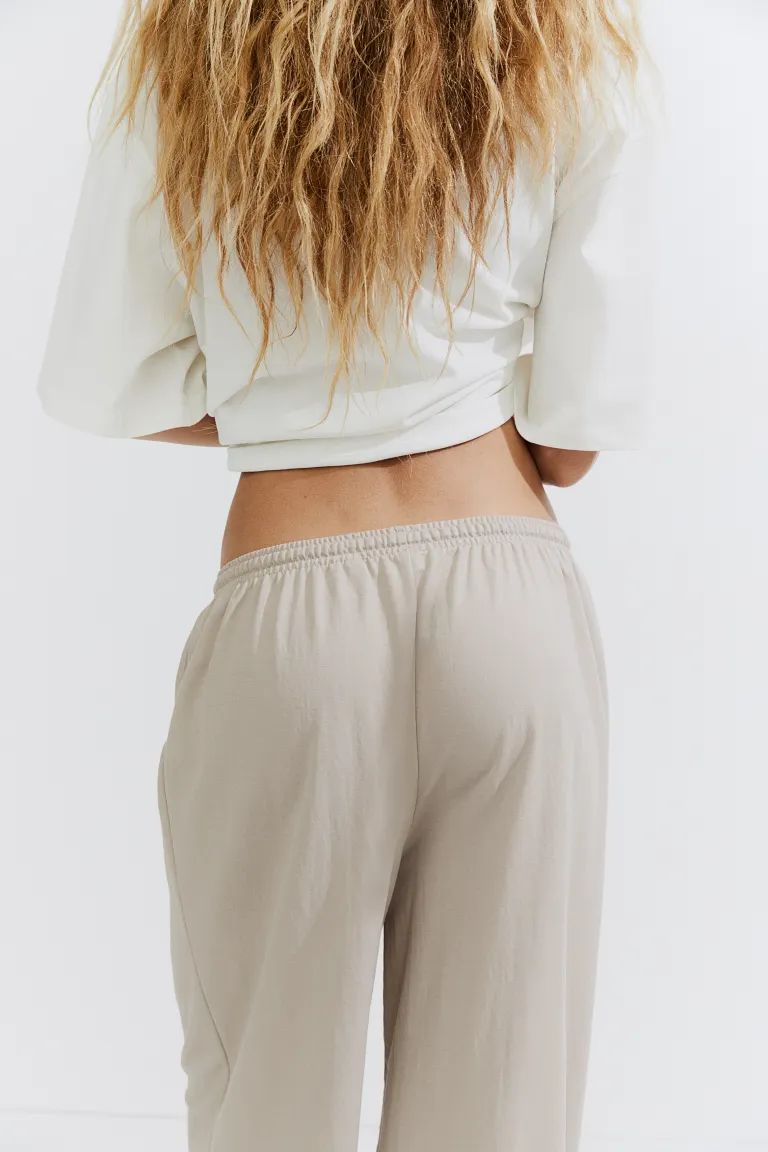 Wide-cut Pull-on Pants - Brown - Ladies | H&M US | H&M (US + CA)