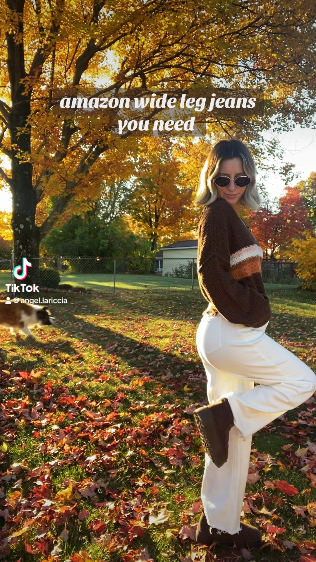 obsessed with these wide leg amazon jeans 

#LTKStyleTip #LTKHoliday #LTKSaleAlert